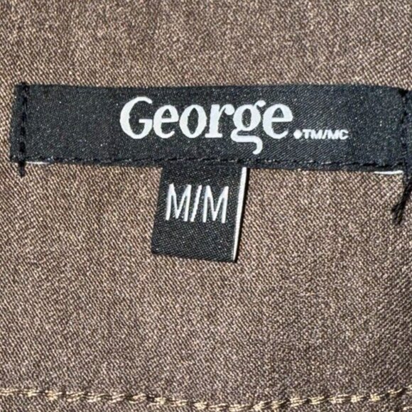 George Skirt brown knee length pencil pull on Office Professional Women's Sz M - Picture 5 of 6
